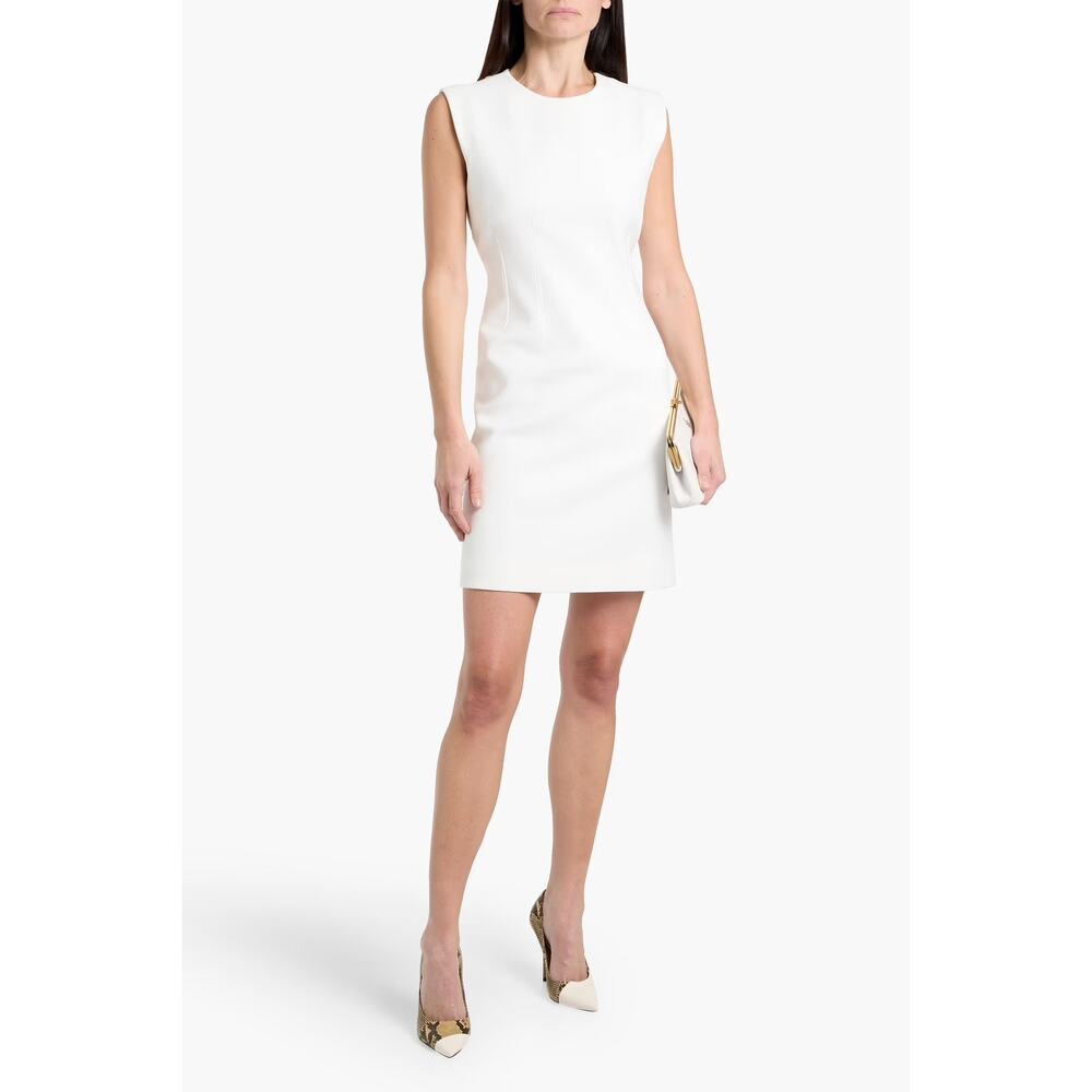 Veronica Beard Anais Dress 8 Off White Sleeveless Sheath Minimalist
